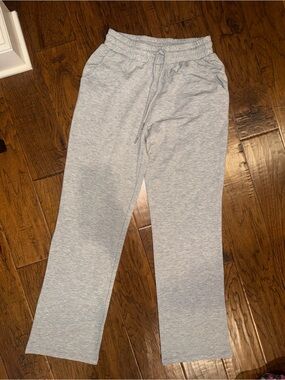 Grace & Lace Light Gray Wide Leg Joggers